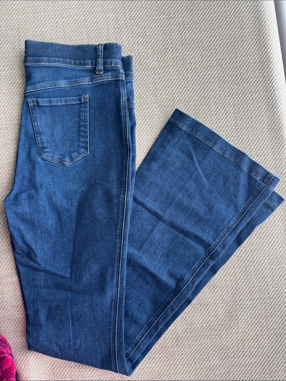 SPANX Blue Flare-Leg Jeans